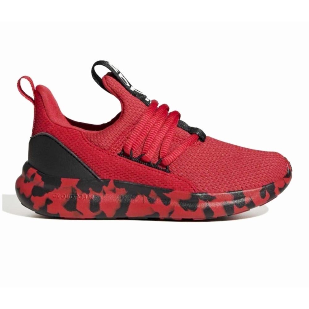 Adidas Lite Racer Adapt 7.0 K Kids Running Shoes Red Black KI9257 Size 5 - Picture 2 of 9